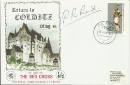 Pat Reid signed 1980 Red Cross Return to Colditz Castle cover. Good condition