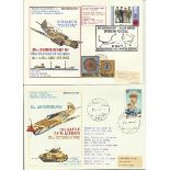 Historic Battles cover collection. 28 covers a few signed including Malta Convoys, El Alamein,