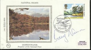 Barry Norman 1981 Benham small silk cover dedicated to the National Trust, Derwentwater.