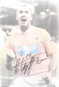 Gary Taylor Fletcher in Blackpool strip signed colour 12x8 photo. Good condition