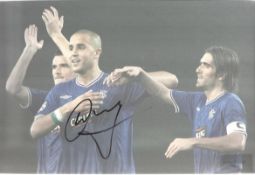 Madjid Bougherra in Rangers strip signed colour 12x8 photo. Good condition