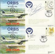 Signed cover collection an assortment of signed 15 FDCs and RAF flown comm covers includes Sir