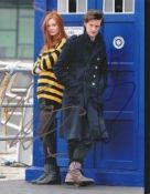 Karen Gillan Matt Smith Dr Who ' Obtained In Los Angeles 2010 Signed 10x8 Photo. Good condition