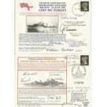 Navy signed cover collection. Many albums of official Navy covers, many hundreds of autographs of