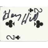 Henry Hill the gangster made famous in Goodfellas signed playing card Good condition