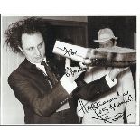 Ken Dodd signed 10x8 b/w photo.  Dedicated  Good condition