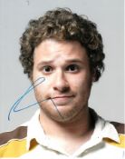 Seth Rogen 8x10 colour photo of Seth from Knocked Up, signed by him in NYC. Good condition