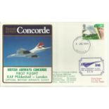 Concorde R.A.F. Mildenhall-London First Flight dated 9th June 1984. Good condition