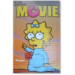 Four vinyl banners (one shown used to promote the film “The Simpsons Movie” (2007. Each banner is