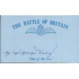 G Darley 609 sqdn. Battle of Britain pilot. Good condition