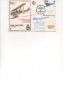 Concorde pilot John Cochrane Signed RAF Upavon FDC. This cover was flown in Concorde 002 when a