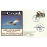 Concorde Boeing Field-Pacific Ocean-Boeing Field First Flight dated 16th November 1984. Good