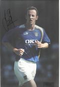Andy O’Brien in Portsmouth strip signed colour 12x8 photo. Good condition