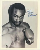 Eddie Mustafa Muhammad signed 10x8 b/w photo. World light heavyweight champion 80/81. Good condition
