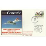 Concorde Boeing Field-Seattle First Flight dated 16th November 1984. Good condition