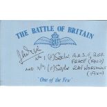 J A Dixon 1 Sqn. Battle of Britain pilot. Good condition