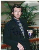 Pierce Brosnan signed colour 10x8 photo. Good condition