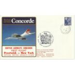 Concorde Prestwick-New York First Flight dated 23rd July 1984. Good condition