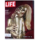 “Goldfinger” Issue of Life Magazine signed by Shirley Eaton (Jill Masterson November 6 1964, Time