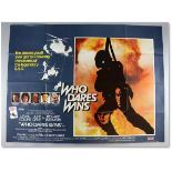 “Who Dares Wins” (1982 British Quad film poster, folded, Good condition