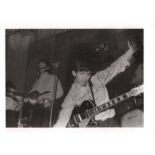 Roy Young with the Beatles at the Star Club in Hamburg 1962 signed A3 black and White photo of