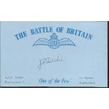 J R Ritchie 600 and 111 sqdn. Battle of Britain pilot. Good condition