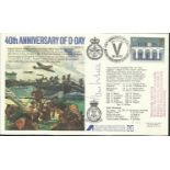 Sir Huw Wheldon MC 1st & 6th Airbourne Division D-Day signed 40th ann D-Day cover RAF(AC)10, only