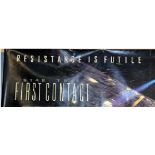 Original “Star Trek: First Contact” vinyl banner, used to promote the film’s cinema release in