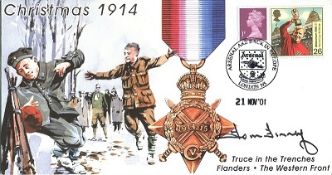 Sir Tom Finney: Truce in the Trenches commemorative envelope dedicated to the famous unofficial