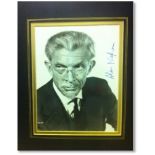 8”x10” photo signed by Alan Napier, in character as Alfred from “Batman”, over mounted. Napier