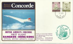 Concorde Bangkok-Hong Kong First Flight dated 3rd March 1985. Good condition