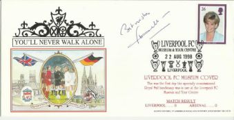 Gerrard Houllier signed Liverpool FC museum cover. Good condition