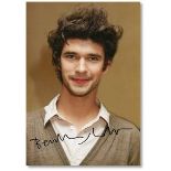 Full colour signed photo of Ben Whishaw, who played Q in “Skyfall”. Whishaw will reprise the role