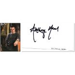 Rupert Giles promotional photo with accompanying card, signed by Anthony Head who played the