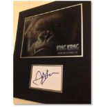 King Kong presentation frame featuring a promotional image and the autograph of Andy Serkis Good