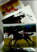 Horse racing collection consisting of 6 signed colour photos of varying sizes signed by Willie