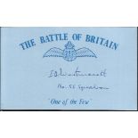 I B Westmacott 56 sqn. Battle of Britain pilot. Good condition