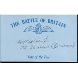 W Middlemiss 235 sqn. Battle of Britain pilot. Good condition