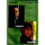 Taggart collection of 4 signed cast cards including Alex Norton, Blythe Duff,Colin McCredie and John