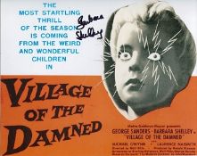 Hammer Horror: 8x10 inch photo from the cult horror movie 'Village of the Damned' signed by