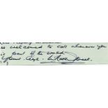 Sgt K H Jones, Small clipped signature signed by Battle of Britain veteran Sgt K H Jones, 85 Sqn.