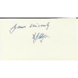 F/O D G Clift Small clipped signature signed by Battle of Britain veteran F/O D G Clift, 79 Sqn