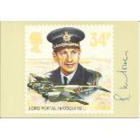 Flt Lt Richard M Power, 1986 Royal Mail PHQ card produced to commemorate the Lord Portal stamp.