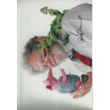 Peter Firmin Clangers Rare 12x8 photo Personally Signed Peter Firmin. Good condition
