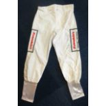 Frankie Dettori autographed silk breeches 1. Unusual piece of horse racing memorabilia. These are