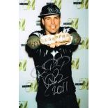 Vanilla Ice 80's Rapper Hand Signed 12 X 8 Good Condition