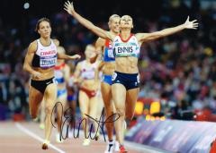 Jessica Ennis Olympian Stunning Hand Signed 16 X 12 Good Condition