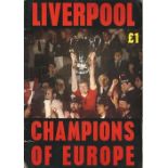 Liverpool Legends multi signed book. Excellent souvenir booklet entitled Liverpool Champions of