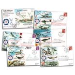 50th Ann Battle of Britain collection RAFA VIP signed covers. 20 covers signed by Battle of