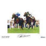 Willie Carson Riding 'Nashwan' Ascot 1989 Superb Hand Signed 16 X 12 Limited Edition Good Condition